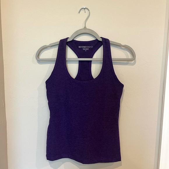 Beyond Yoga Purple Spacedye Step Up Racerback Tank Size Medium - Picture 1 of 7